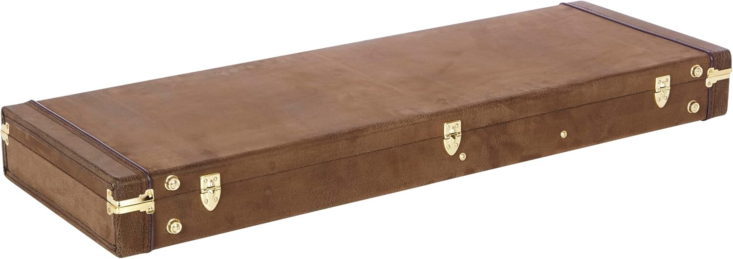 Gator Cases Deluxe Wood Case for Electric Guitars, Vintage Brown Exterior (GW-ELEC-VIN)