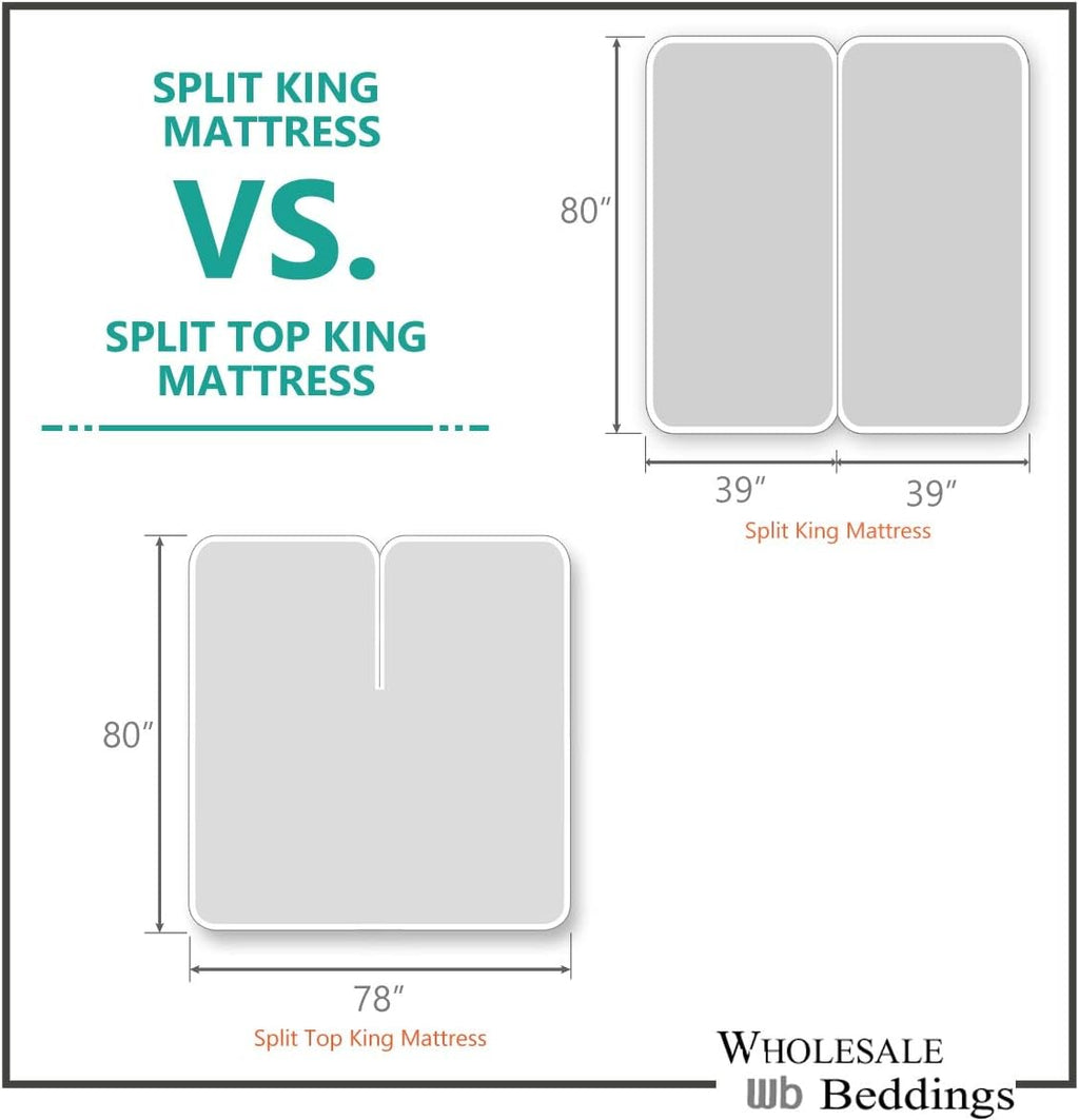 Royal Tradition Solid 600-Thread-Count, 100-Percent Cotton, Split-Top-King 4PC Sheets Set for Adjustable Beds, White