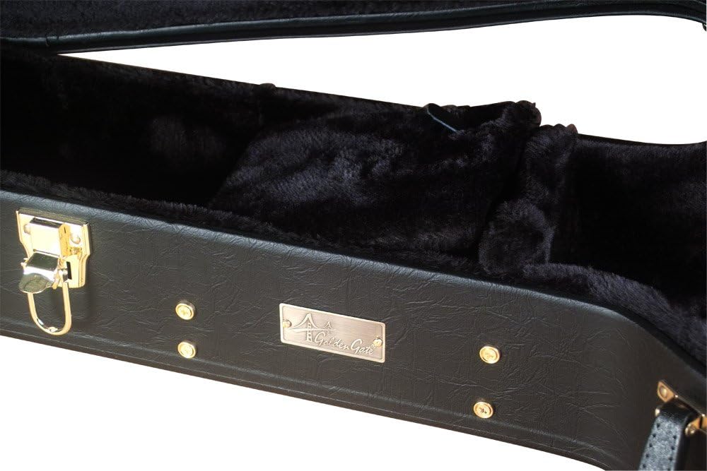 Golden Gate C-1511 Premier Hardshell Tenor Guitar Case,Black