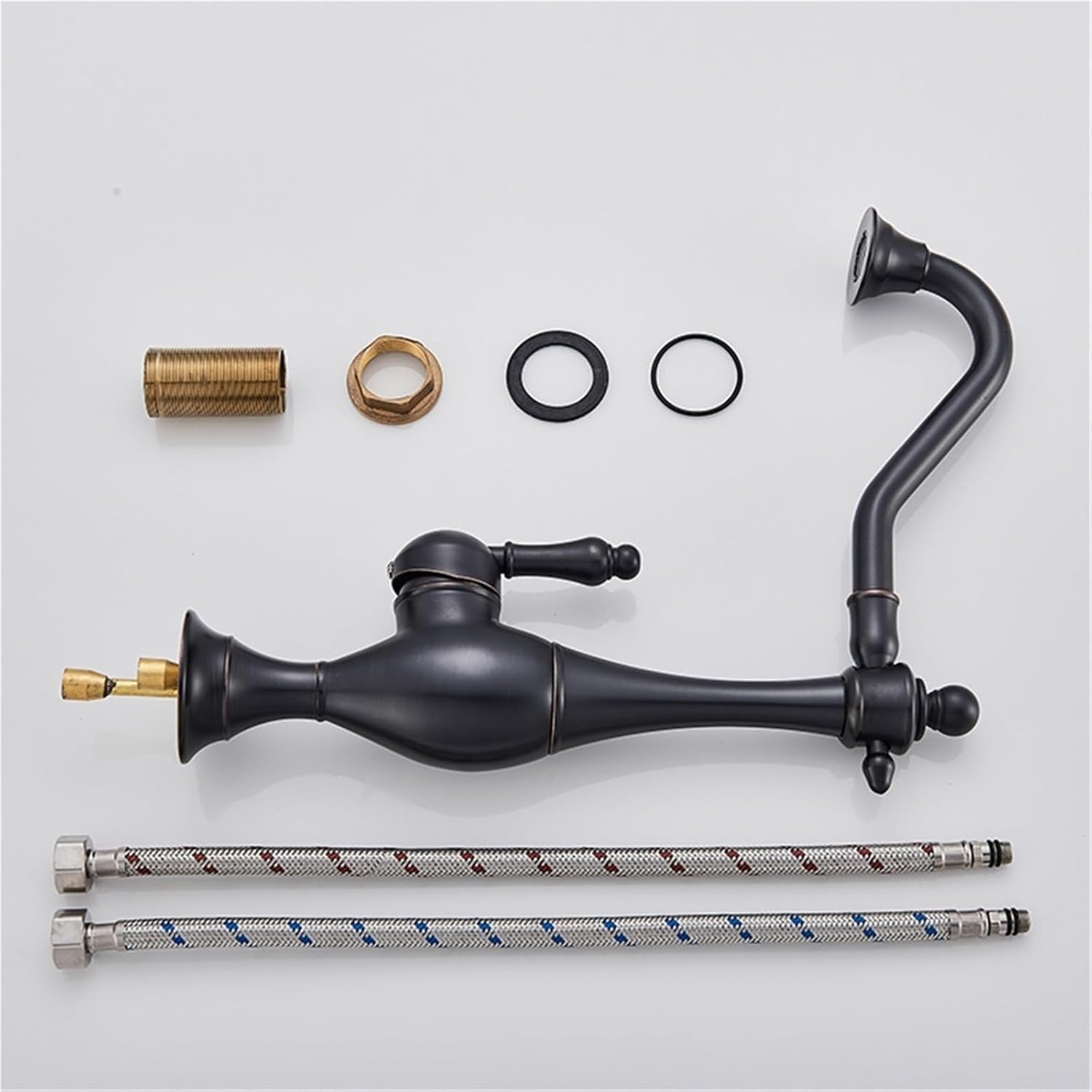 Kitchen Faucets 360 Rotate Kitchen Mixer Tap Cold Hot Water Crane Sink Taps Basin Faucet(Oil Rubbed Bronze)
