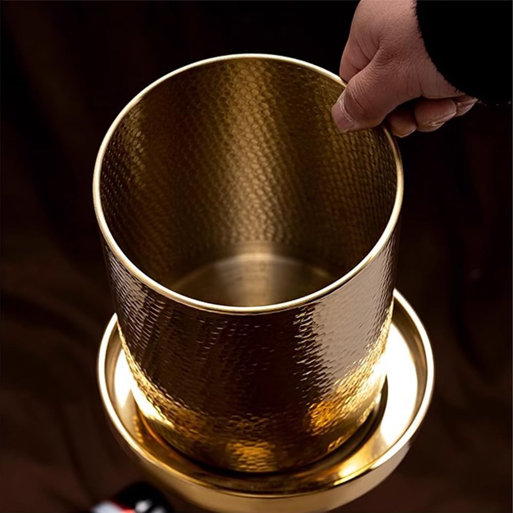 GAGALU Floor-Standing Stainless Steel Champagne Bucket Set, Housewarming Decoration, Bar KTV Christmas Family Kitchen Party Ice Bucket,J