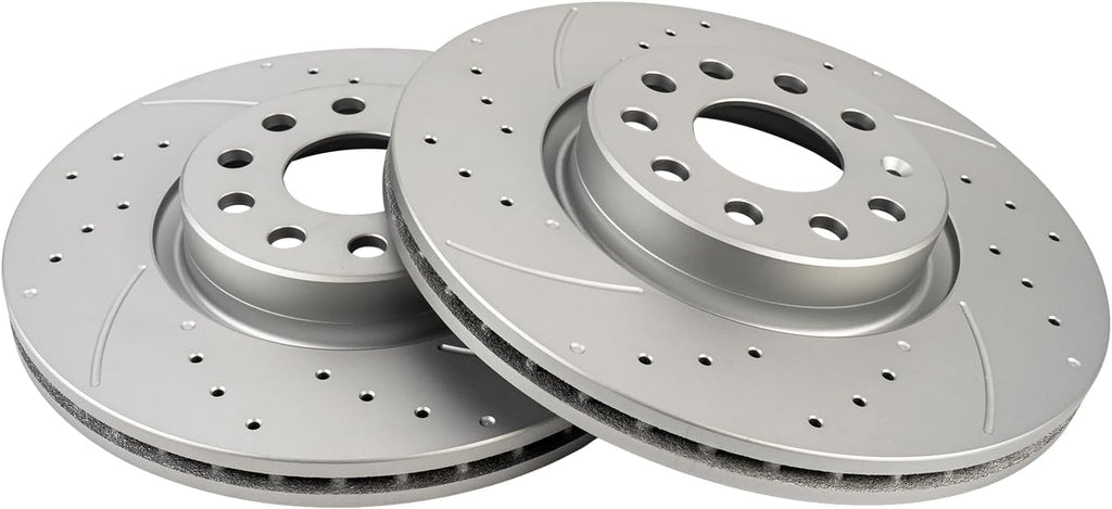 KAC - 312mm Front Disc Brake Rotors | Brake Kit for Front For:, 2005-2018 Jetta, 2012-2022 Passat, 2009-2017 Tiguan; CC, 2021-2023 Taos, 2006-2010 Passat,2pcs Automotive Replacement Brake Rotors,34279