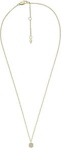 Fossil Women's Gold-Tone Stainless Steel Pendant Chain Necklace for Women