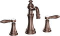 Moen Weymouth Oil Rubbed Bronze Two-Handle Widespread Traditional Bathroom Faucet Trim Kit, Valve Included, TVS42108ORB