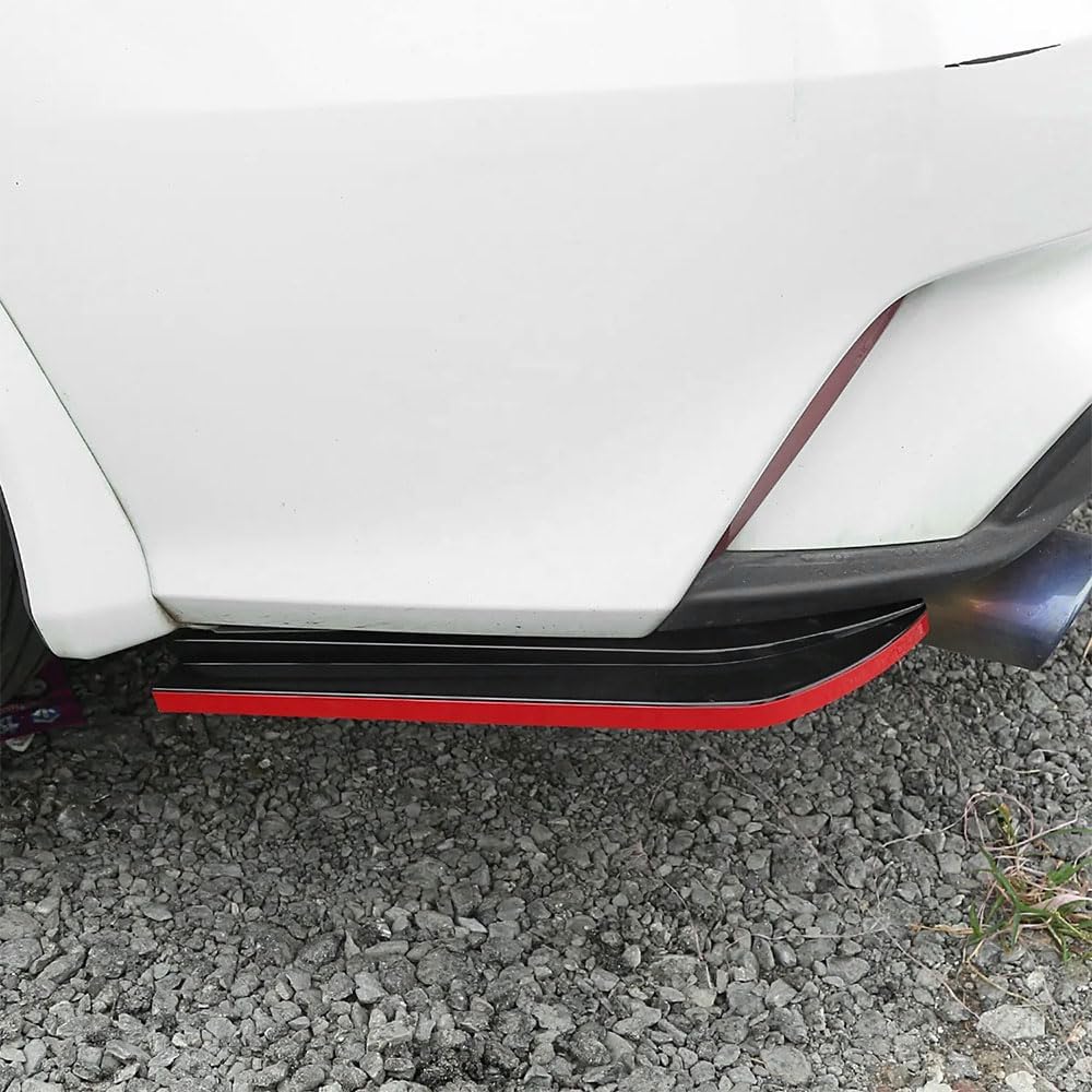 Universal Car Body Kit - Front Bumper Lip Spoiler Splitter Air Dam, Side Skirt Extensions, Rear Diffuser | Fits 69'-73' Wide Cars