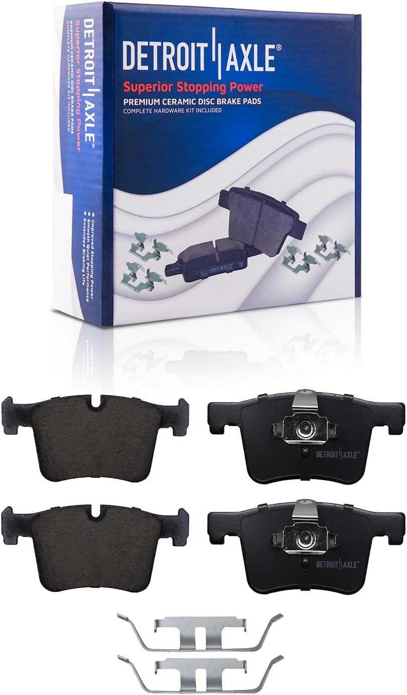 Detroit Axle - Front Brake Calipers w/Bracket Brake Pads Replacement for 2017-2020 428i 430i xDrive Gran Coupe - 4pc Set