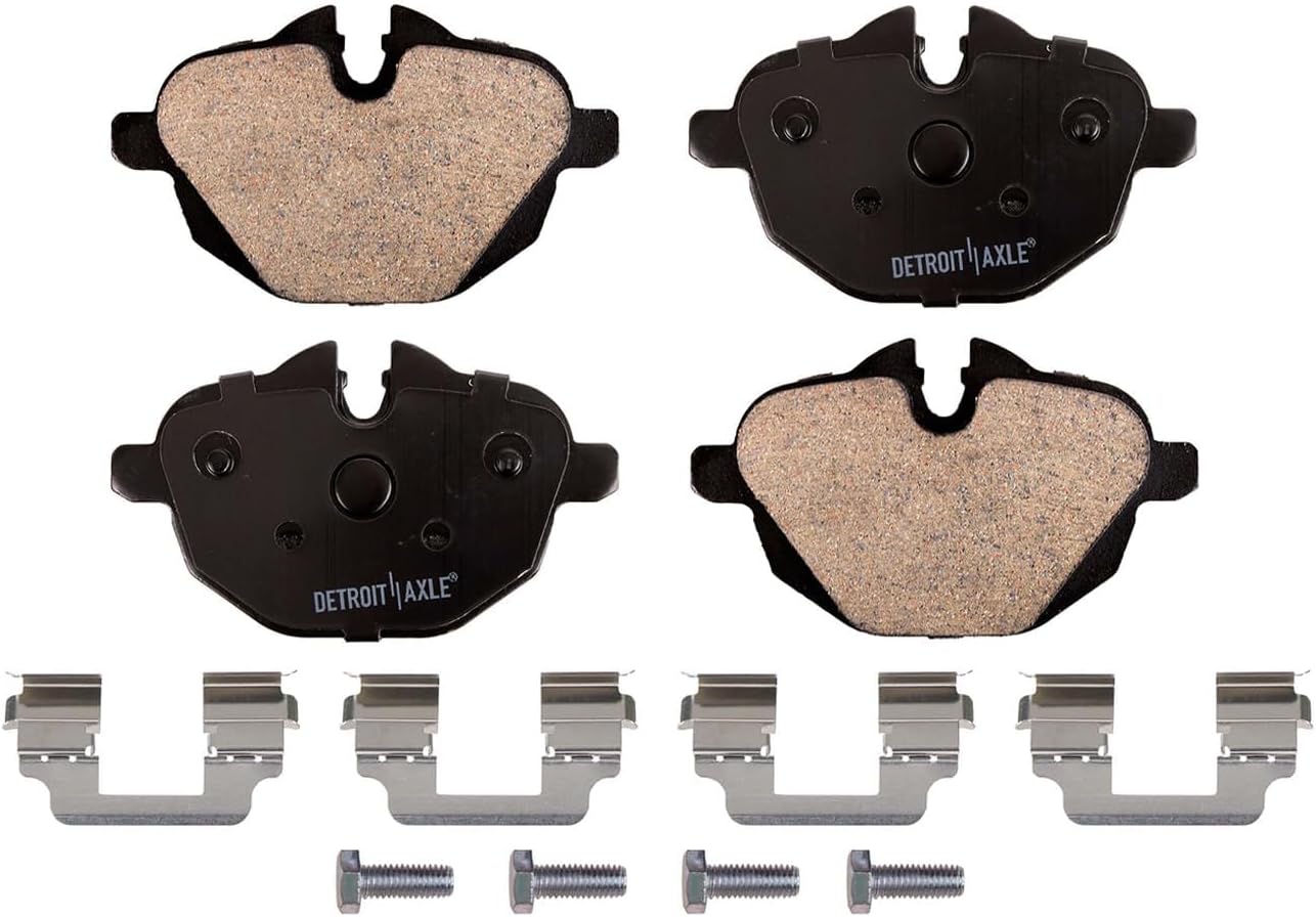 Detroit Axle - Rear Brake Kit for BMW 2011-2016 535i xDrive 528i 2014-2016 535d 2012-2016 ActiveHybrid 5, Disc Brake Rotors Ceramic Brakes Pads Replacement : 12.99' inch Rotor