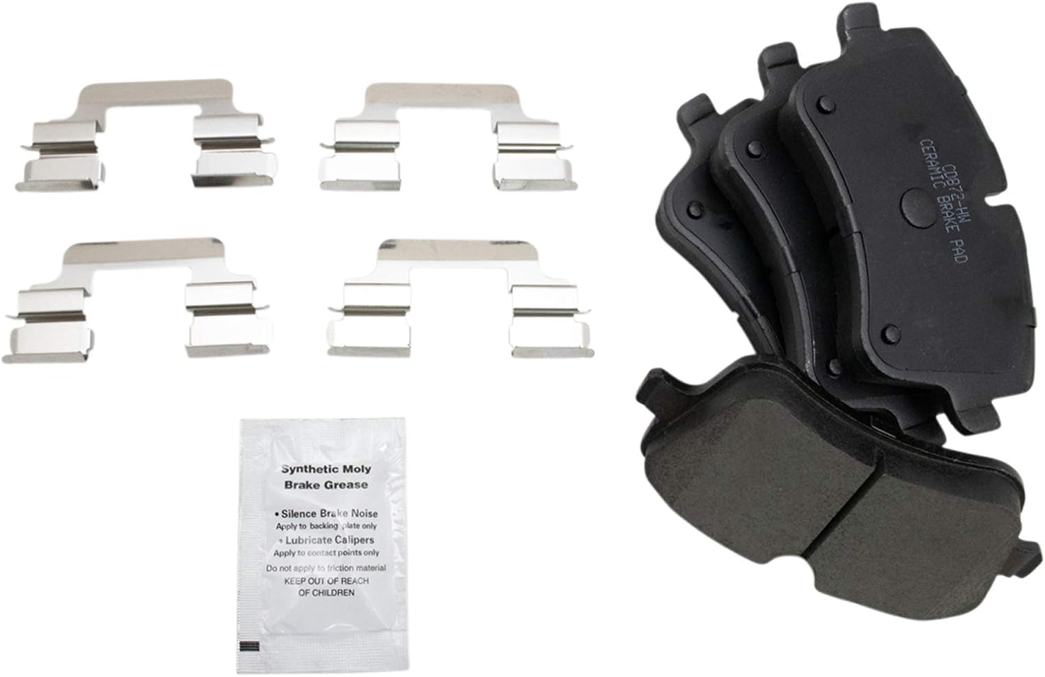 TRQ Performance Front Brake Pad & Rotor Set Ceramic Drilled Coated Rotors Compatible with 01-05 Mercedes-Benz C320 03-05 C240 CLK320 06-07 C280 C350 06-09 CLK350 06-08 SLK280 09-11 SLK300
