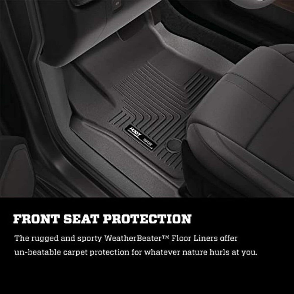 Husky Liners Weatherbeater Floor Mats | Fits 2019-2026 Nissan Altima | Front & 2nd Row, 3-pc Black - 99381