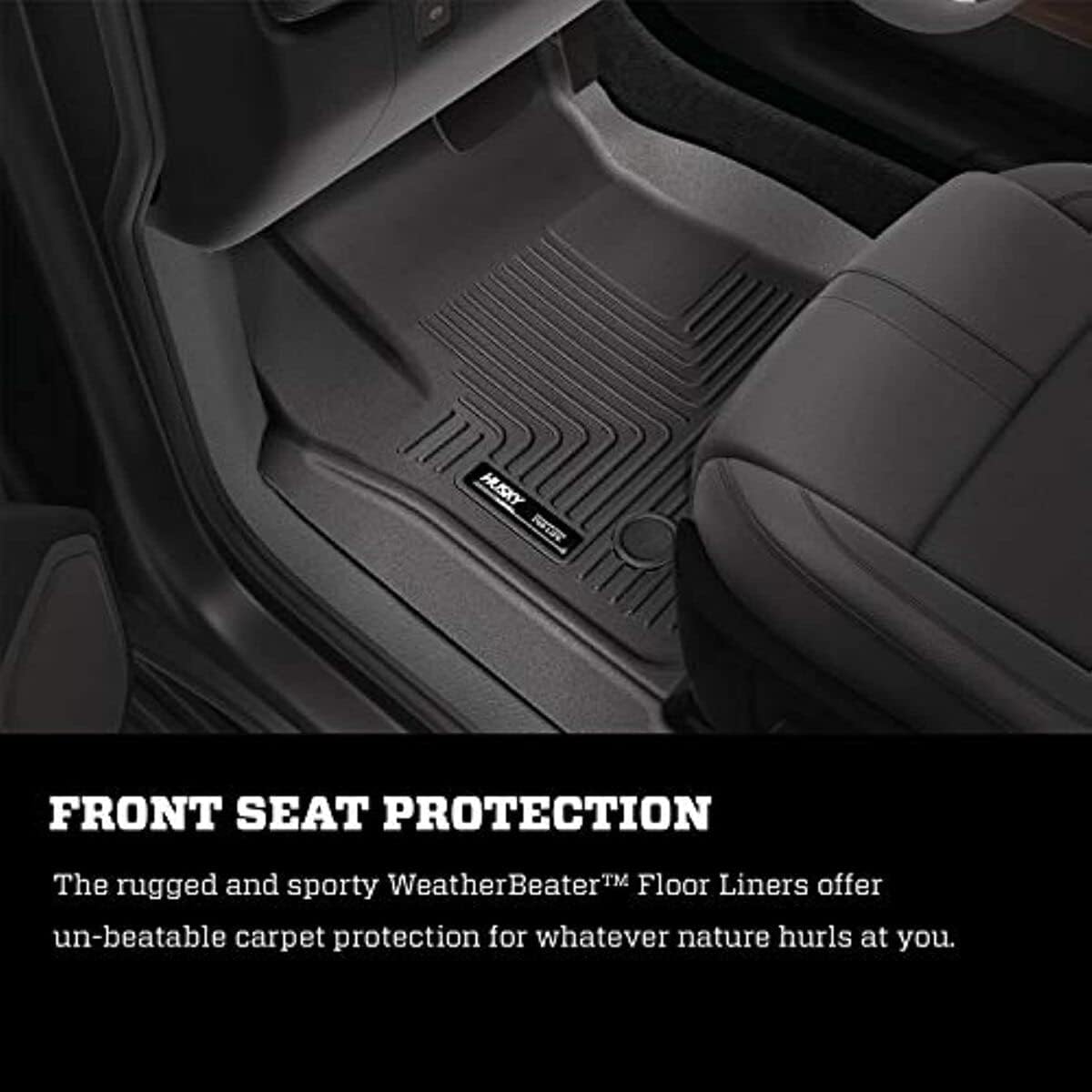 Husky Liners Weatherbeater Floor Mats | Fits 2019-2026 Nissan Altima | Front & 2nd Row, 3-pc Black - 99381