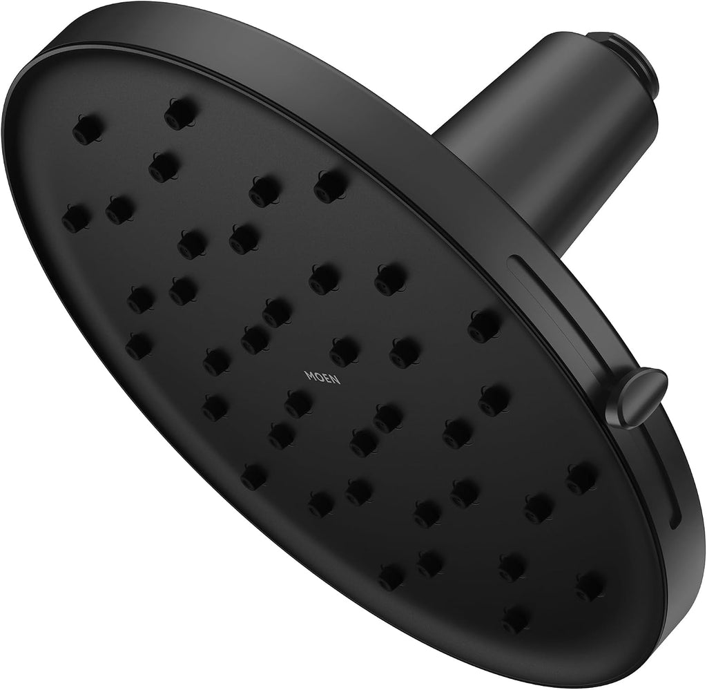 Moen Verso Matte Black Adjustable 9' Diameter Eco-Performance 1.75gpm Spray Head Rainshower, 220R3EPBL