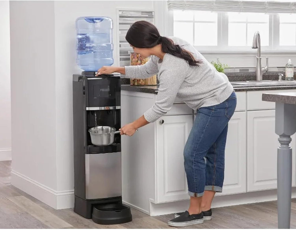 hot water dispensers Water Dispenser Top Loading Hot/Cold Temperature Black and Stainless Steel instant hot water dispenser