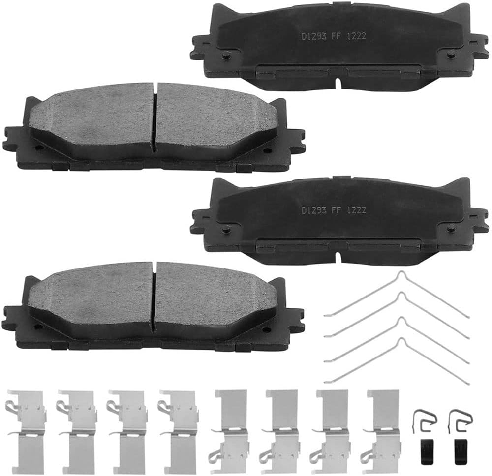 Front Brake Pads and Rotors Kit for 2007-2017 Toyota Camry, 2008-2018 Toyota Avalon, 2007-2018 Lexus ES350, 2013-2018 Lexus ES300H Ceramic Brake Pads and Brake Rotors