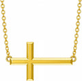 18K Gold Cross Pendant for Women Gold Cross Necklace 18K Gold Jewelry Religious Gift