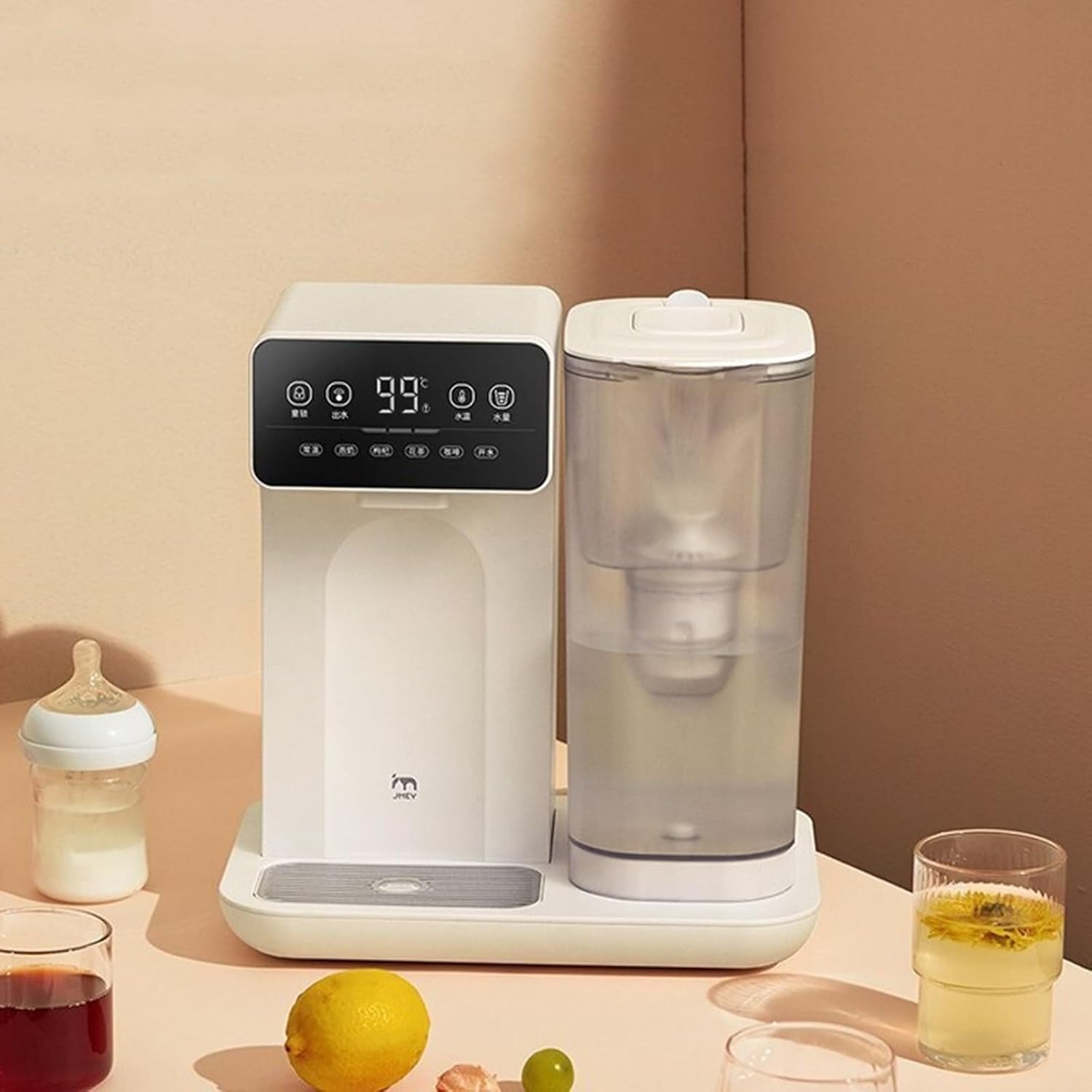 GRFIT hot Water dispensers Desktop Instant Water Dispenser Desktop Installation Free Water Purifier Fast Heating Small Household and Office Water Filter Instant hot Water Dispenser
