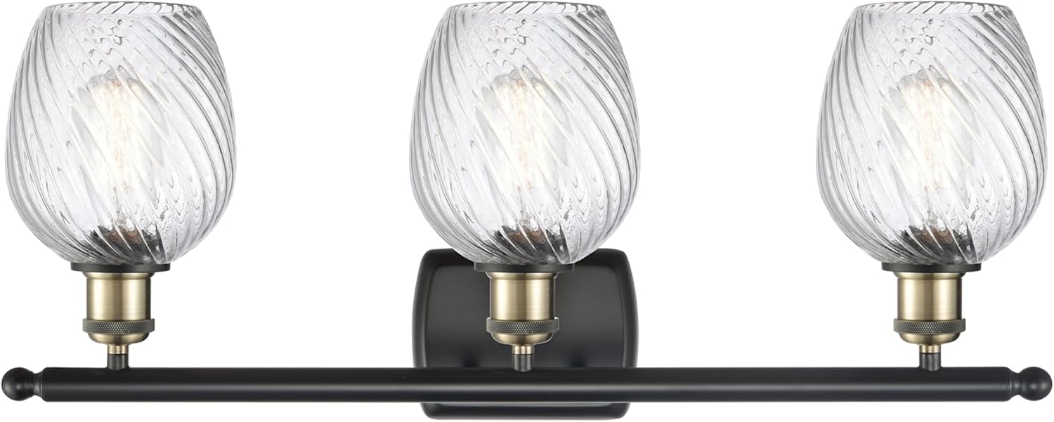Innovations 516-3W-BK-G292 3 Light Bathroom Fixture, Matte Black