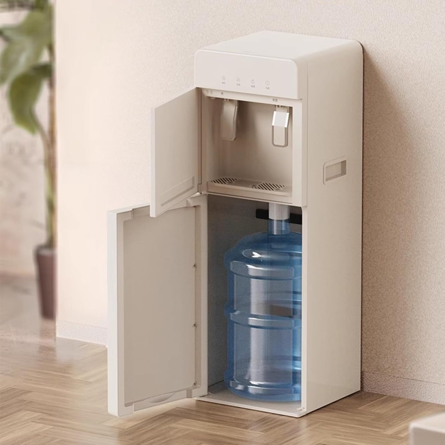 hot water dispensers Household Water Dispenser Small Office Smart Vertical Fully Automatic Tea Bar Machine with Water Bucket Placed Under instant hot water dispenser (Color : Ice Warm)