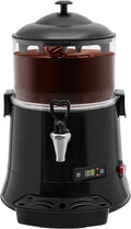 5L Commercial Hot Chocolate Maker Machine Chocolate Dispenser Warmer With Faucet 400W 110V Hot Beverage Warmer for Heating Chocolate Coffee Milk (5L-Red)