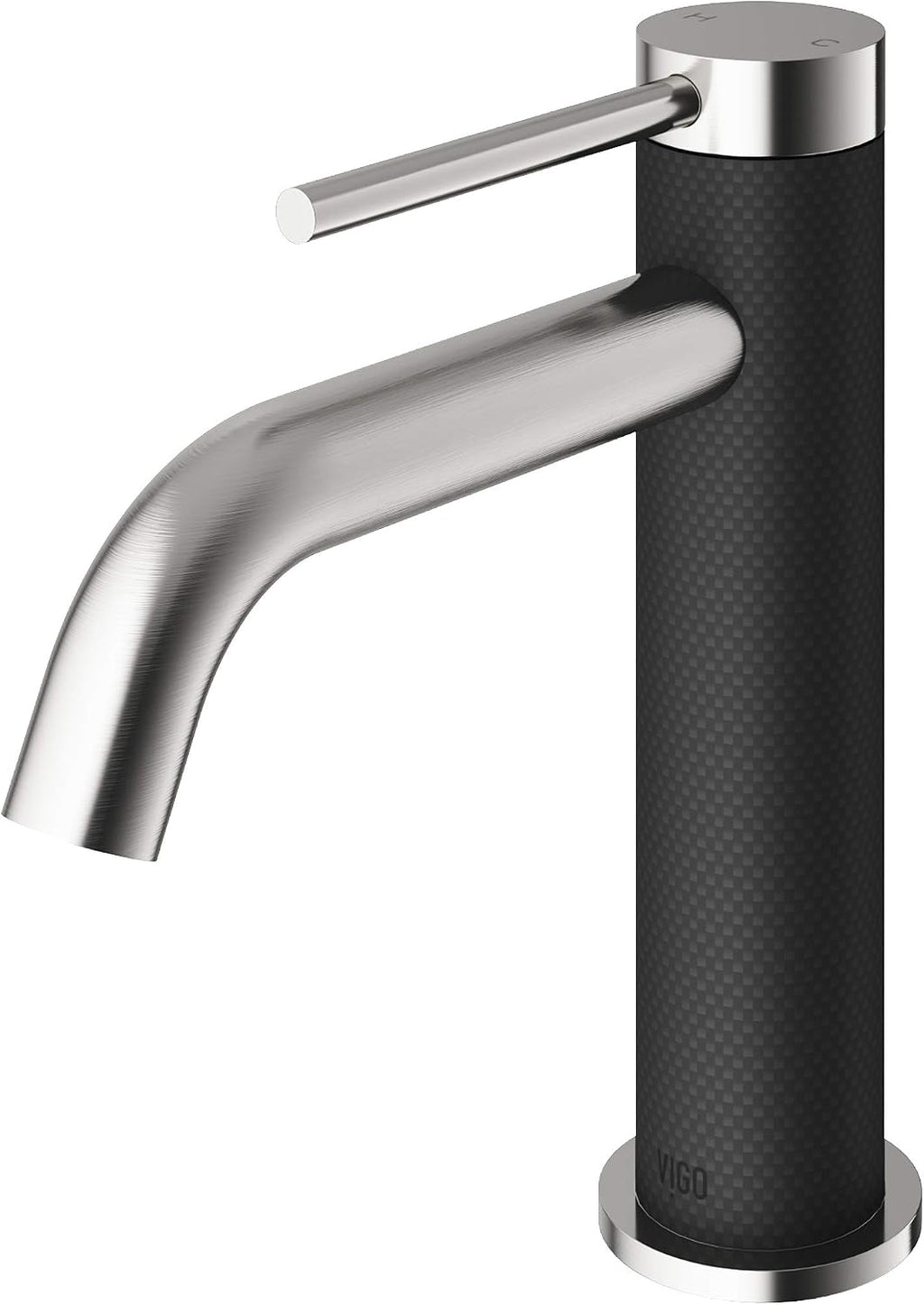 VIGO Madison Single-Handle Single-Hole Mount Bathroom Sink Faucet, 8-Inch, Brushed Nickel, Modern Design, Solid Brass, 1.2 GPM WaterSense & Ceramic Disc Valve, Corrosion-Resistant