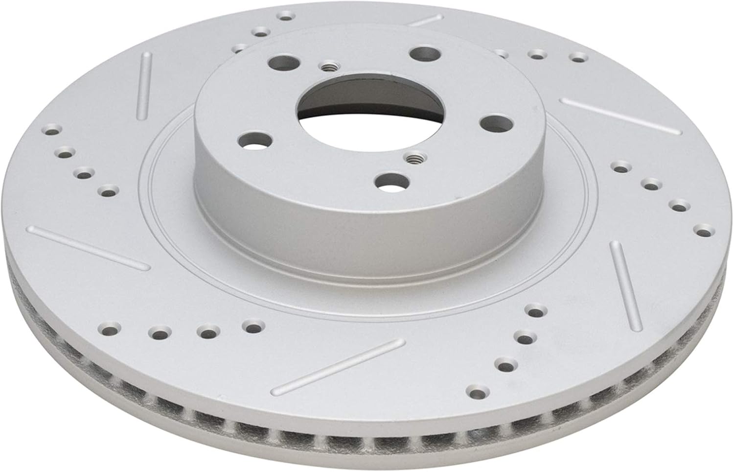 TRQ Performance Front Ceramic Brake Pad and Rotor Set Drilled Slotted Coated Compatible with 14-18 Subaru Forester 2.5i 11-14 Subaru Impreza WRX 13-14 Outback 2.5i 13-14 Legacy 2.5i
