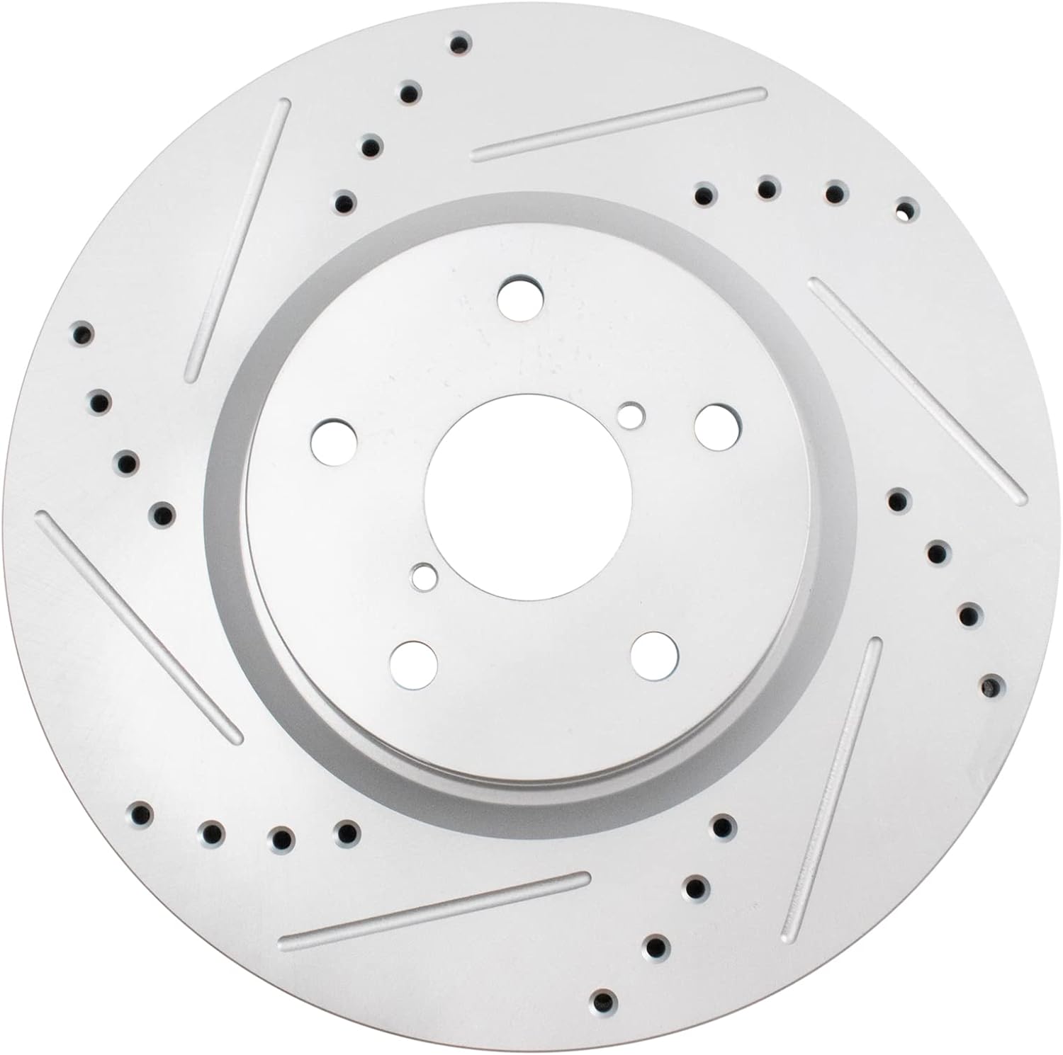 TRQ Performance Front Brake Pad and Rotor Set Ceramic Coated Drilled Slotted Compatible with 2006-2007 Subaru B9 Tribeca 2008-2014 Tribeca 2015-2019 Legacy Outback 2015-2021 WRX