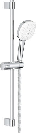 GROHE 26783002 Tempesta 24-Inch Shower Rail Set, 2-Spray, Square, 1.5 GPM, StarLight Chrome