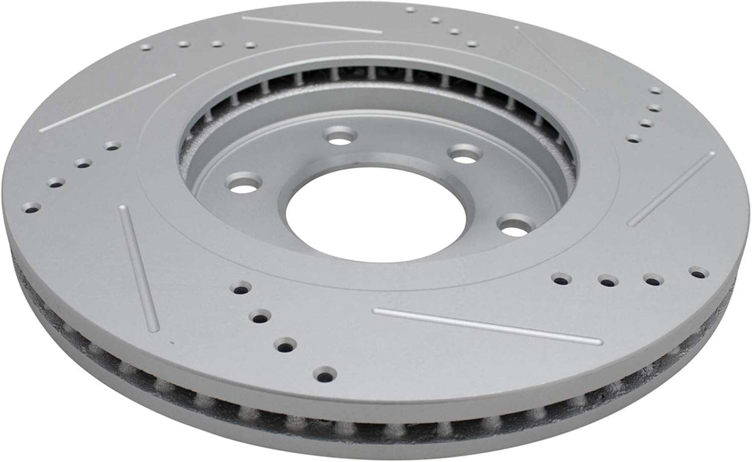 TRQ Performance Front Brake Pad and Rotor Set Ceramic Coated Drilled Slotted Vented Rotors Compatible with 2011-2013 Infiniti QX56 2014-2021 QX80 2012-2021 Nissan Armada 2011-2021 Titan