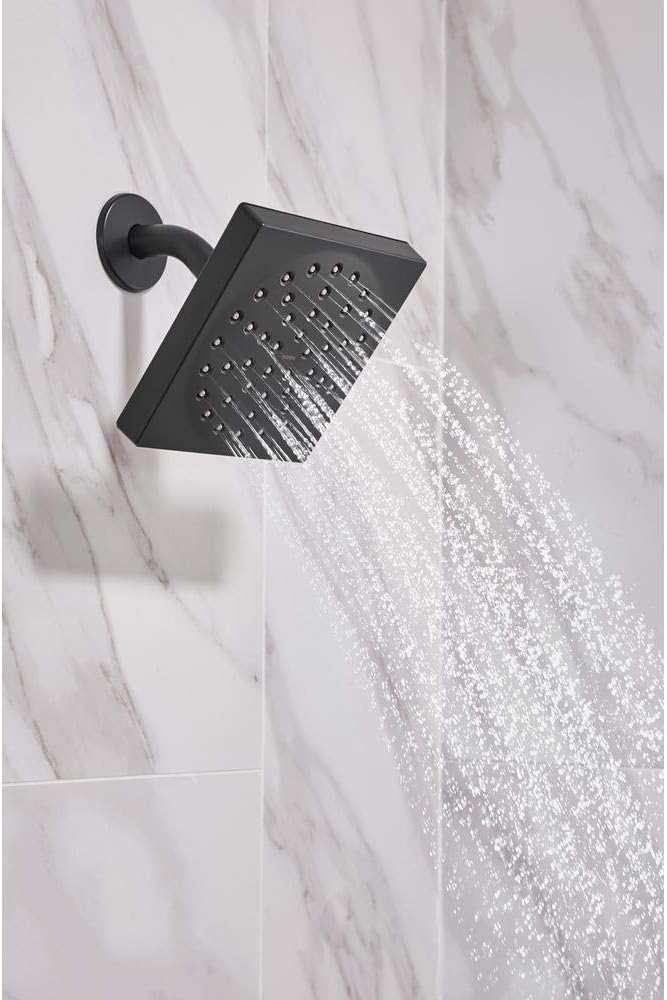 Moen Genta Single-Handle 1-Spray Tub and Shower Faucet in Matte Black (Valve Included)
