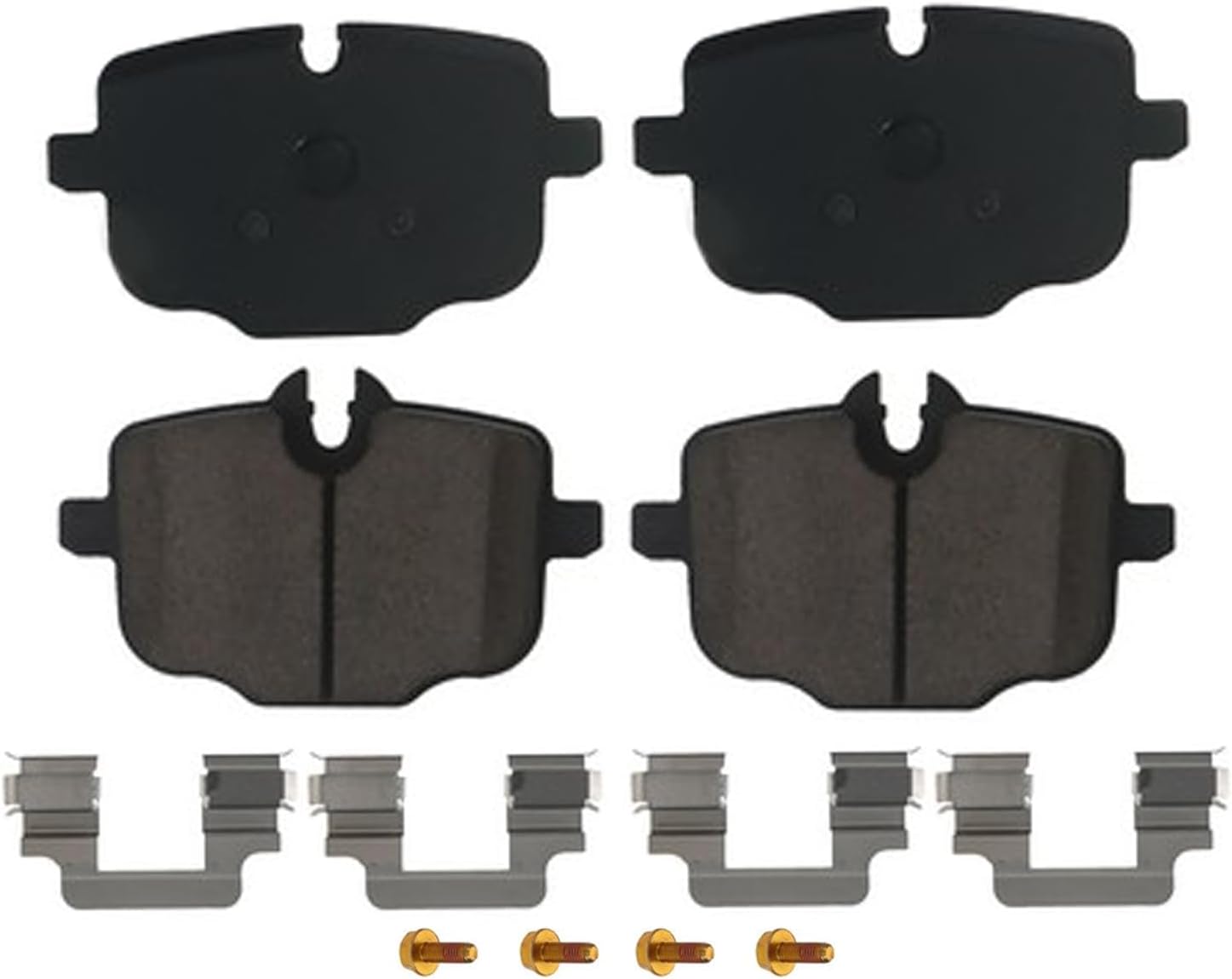 Detroit Axle - 4pc Rear Brake Kit for BMW X4 X5 X6 X7, 530e 530i 540d 540i 740e 740i 750i xDrive, Disc Brake Rotors Ceramic Brakes Pads with Hardware Replacement: 13.58' inch Rotor