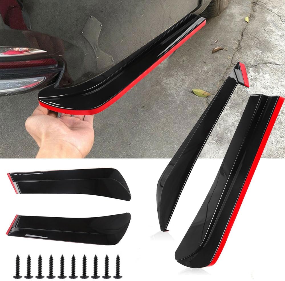Universal Car Body Kit - Front Bumper Lip Spoiler Splitter Air Dam, Side Skirt Extensions, Rear Diffuser | Fits 69'-73' Wide Cars