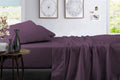 Kamas 6PC Sheet Sets Twin XL Plum Plum 1000 Thread Count Egyptian Cotton, Sateen Weave for Soft&Comfort Feel, Fits Mattress Upto 18'' Deep Pocket (Twin XL- 6 PC Sheet Sets, Plum)