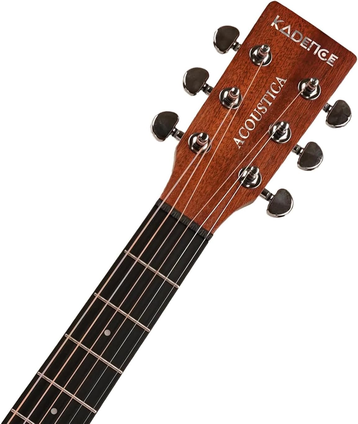 Kadence Electric Acoustic Guitar A06EQN (Ash Wood) - Semi Acoustic Guitar with Pickup, Inbuilt Tuner, Capo, Strings, Picks, Strap, Cable and Padded bag - Electro Guitars for Beginners & Professionals