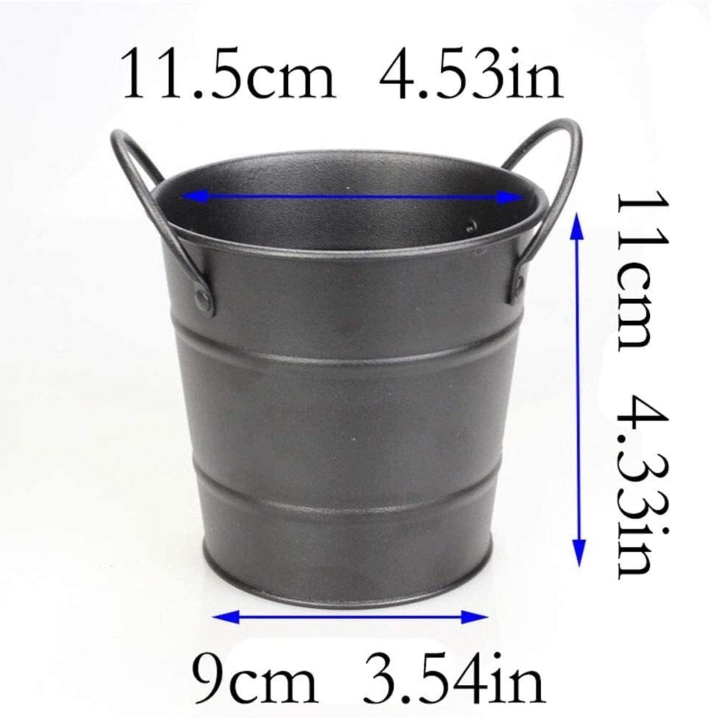 Ice Bucket Champagne Bucket Wine Cooler Bucket Mini Barbecue Ice Cube Bucket Household Drink Beer Ice Bucket for Home Bar Ice Buckets for Parties (Black 11 * 11.5cm)