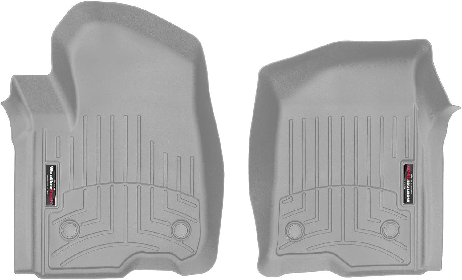 WeatherTech Custom Fit FloorLiners for Chevrolet Silverado 2500HD/3500HD, Silverado 2500HD/3500HD, Silverado 2500HD/3500HD - 1st Row (4614361), Grey