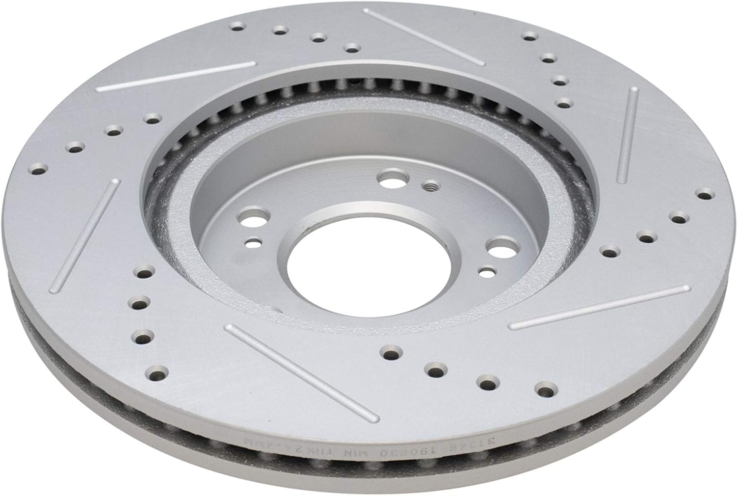 TRQ Performance Front Brake Pad and Rotor Set Ceramic Coated Drilled Slotted Compatible with 2017 Jeep Compass Patriot