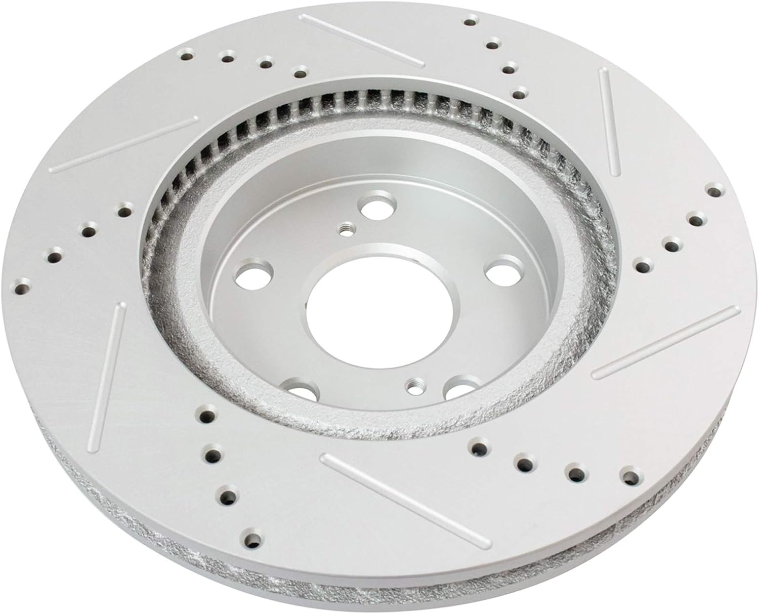 TRQ Performance Front Brake Pad and Rotor Set Ceramic G Coated Vented Rotors Calipers Compatible with 2012-2018 Toyota Avalon Camry 2016-2018 Lexus ES350