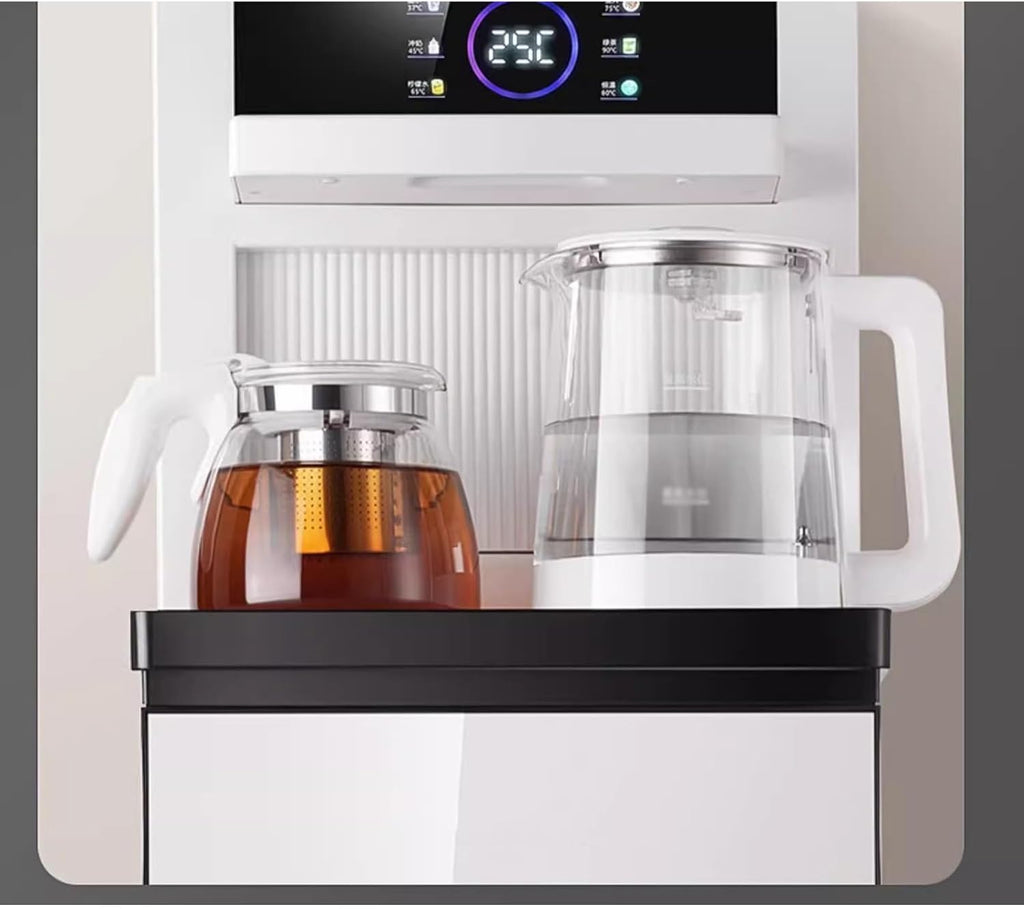 hot Water dispensers Tea Bar Dispenser Household Water Dispenser Fully Automatic Intelligent Downward Water Bucket Small Office High-end Instant hot Water Dispenser (Color : Ice Warm)