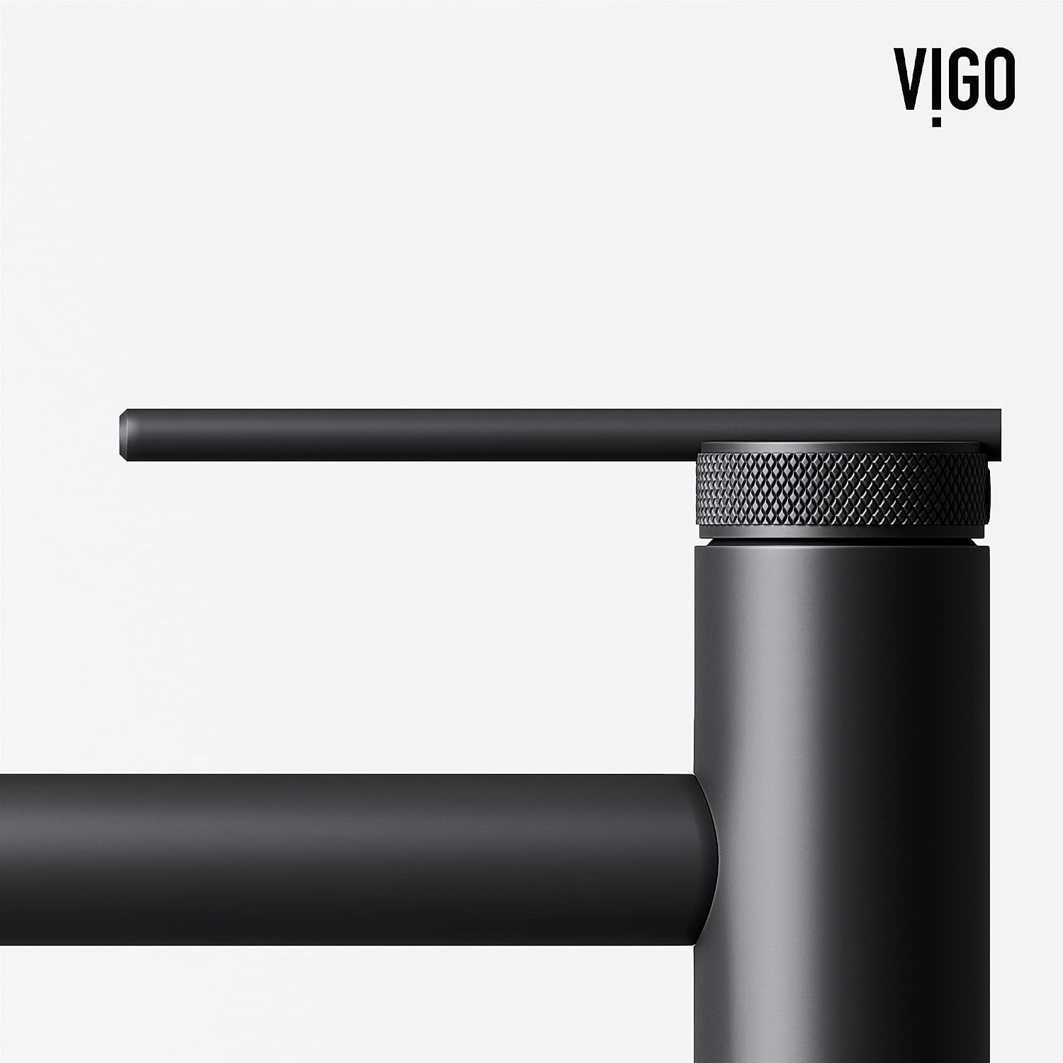 VIGO Sterling Single-Handle Single-Hole Mount Vessel Bathroom Sink Faucet, 11-Inch, Matte Black, Modern Design, Solid Brass, 1.2 GPM WaterSense & Ceramic Disc Valve, Corrosion-Resistant