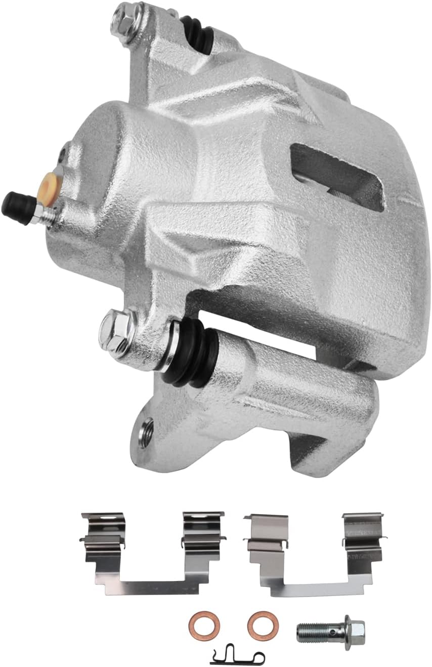 Detroit Axle - Front Brake Kit for 03-08 Pontiac Vibe Toyota Corolla Matrix, Disc Brake Calipers Ceramic Brake Pads 2003 2004 2005 2006 2007 2008 Replacement