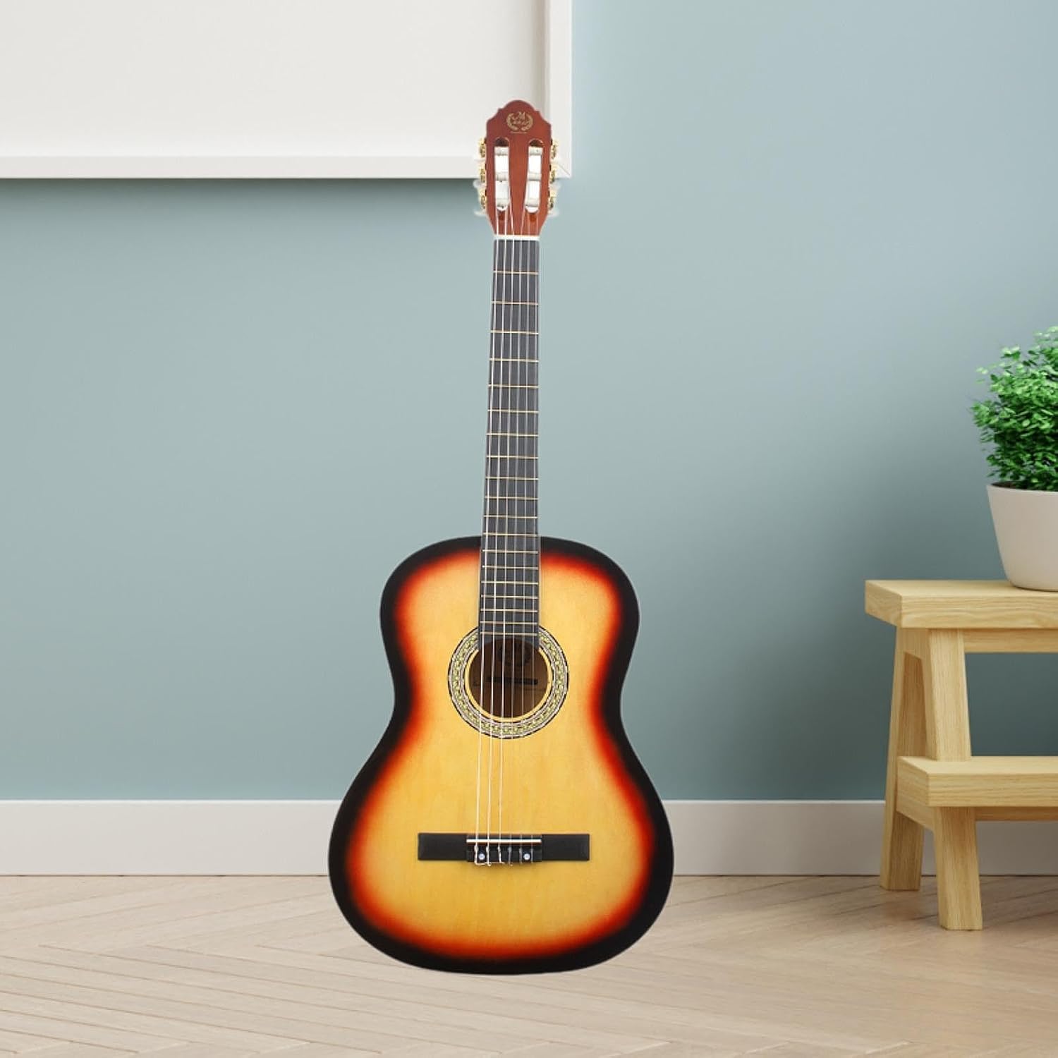 YIJU 39' Wood Classical Guitar Music Instrument Lightweight Full Size 6 Strings Acoustic Guitar for Children Students Boys Girls, Yellow