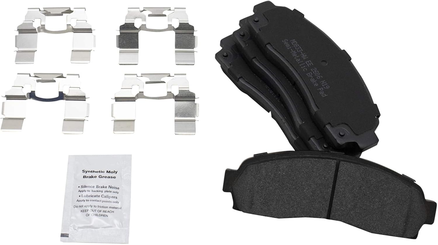 TRQ Front Brake Pad and Rotor Set Semi Metallic Vented Rotors Calipers Compatible with 2002-2005 Ford Explorer 2002-2005 Mercury Mountaineer