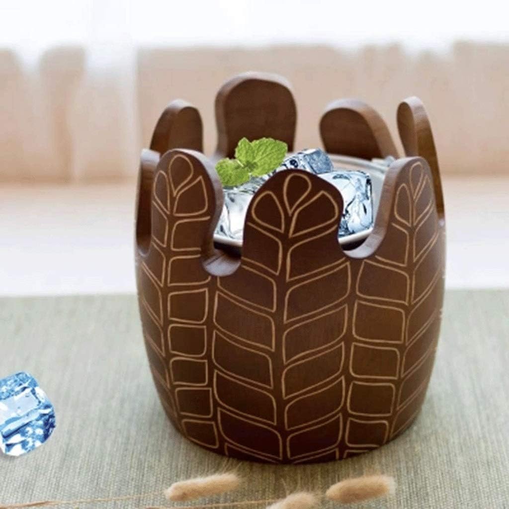 Hand Made Walled Insulated Ice Bucket Metal Walled Ice Bucket Set，Home Kitchen Gifts