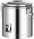 Insulated Beverage Dispenser, Stainless Steel Insulated Barrel Hot Water Dispensers with Faucet for Hot Tea Coffee Cold Milk Water Juice for Commercial Home Office,60L