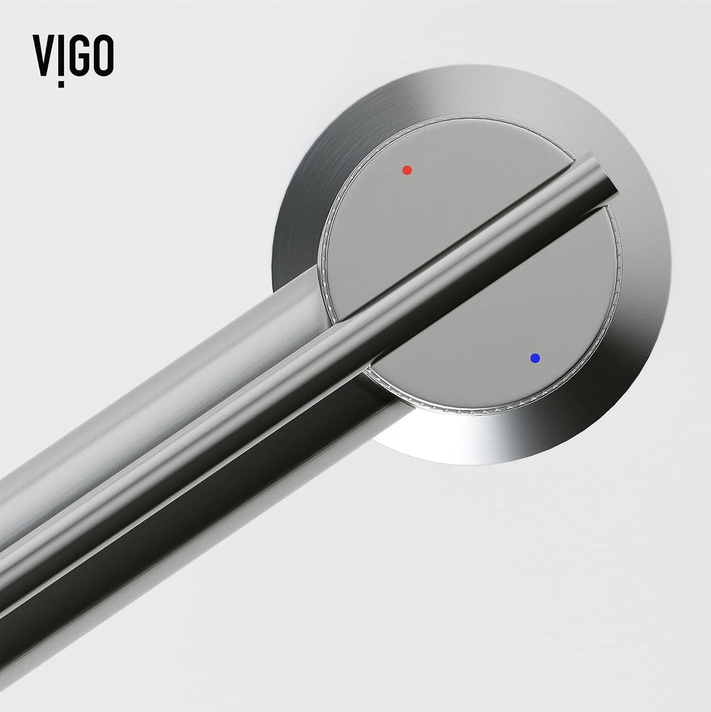 VIGO Sterling Single-Handle Single-Hole Mount Bathroom Sink Faucet, 7-Inch, Chrome, Modern Design, Solid Brass, 1.2 GPM WaterSense & Ceramic Disc Valve, Corrosion-Resistant