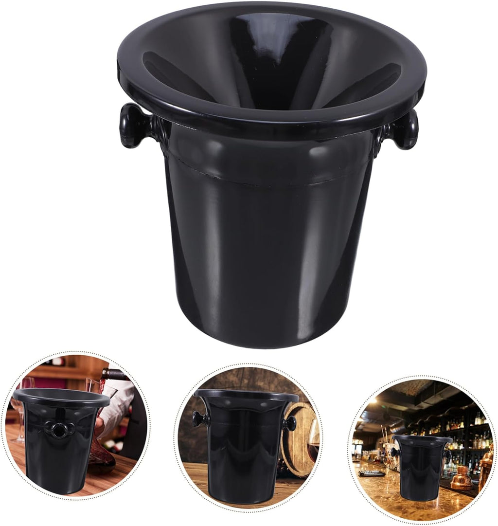 Western Style Pp Drink Buckets 4pcs Double Handles Spitting Barrels Ice Bucket Set for Wine
