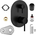 UT3290BL Matte Black Shower Valve Trim Kit Compatible with Moen Align M-CORE 3-Series 2-Handle Shower Faucet Trim Includes 1213 Cartridge for Moen U232 U362 M-CORE Mixing Valve, Valve Require