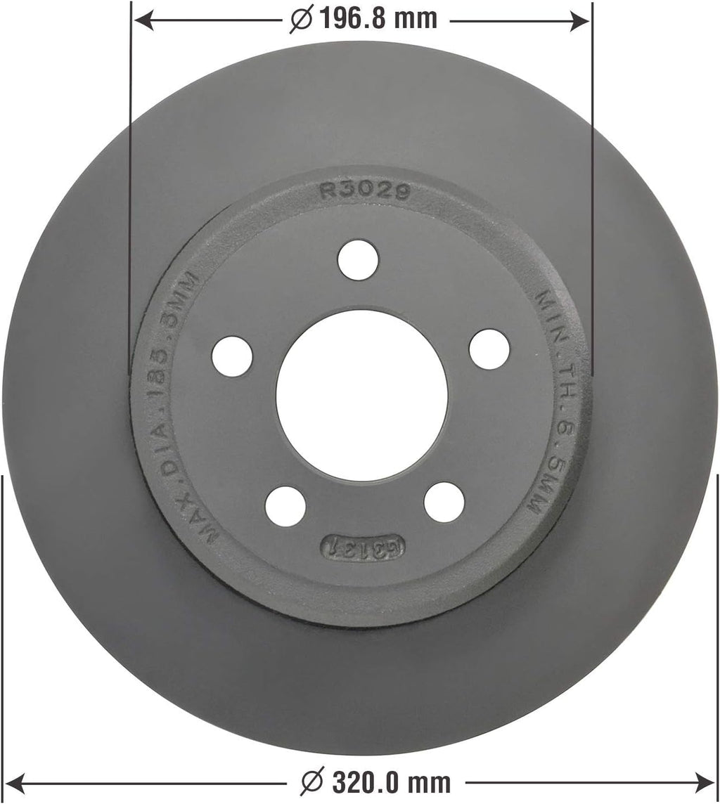 Goodyear | Premium Rear Rotors (2) and Brake Pads (4) for Chrysler 300 (2005-2020); Dodge Challenger (2009-2020); Charger (2006-2020); Magnum (2005-2008).