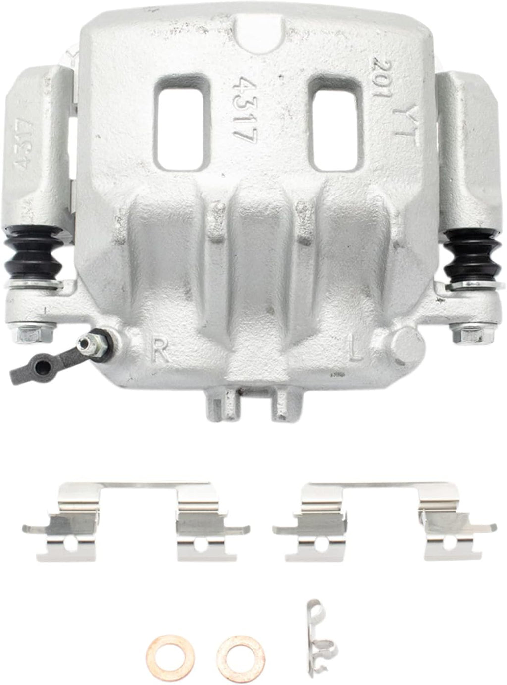 TRQ Performance Front Brake Pad and Rotor Set Ceramic Vented Coated Rotors Calipers Compatible with 2001 Subaru Legacy