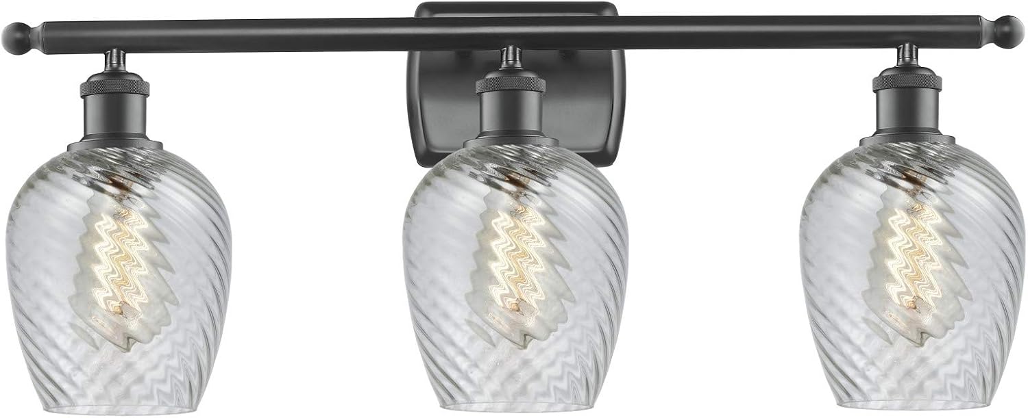 Innovations 516-3W-BK-G292 3 Light Bathroom Fixture, Matte Black