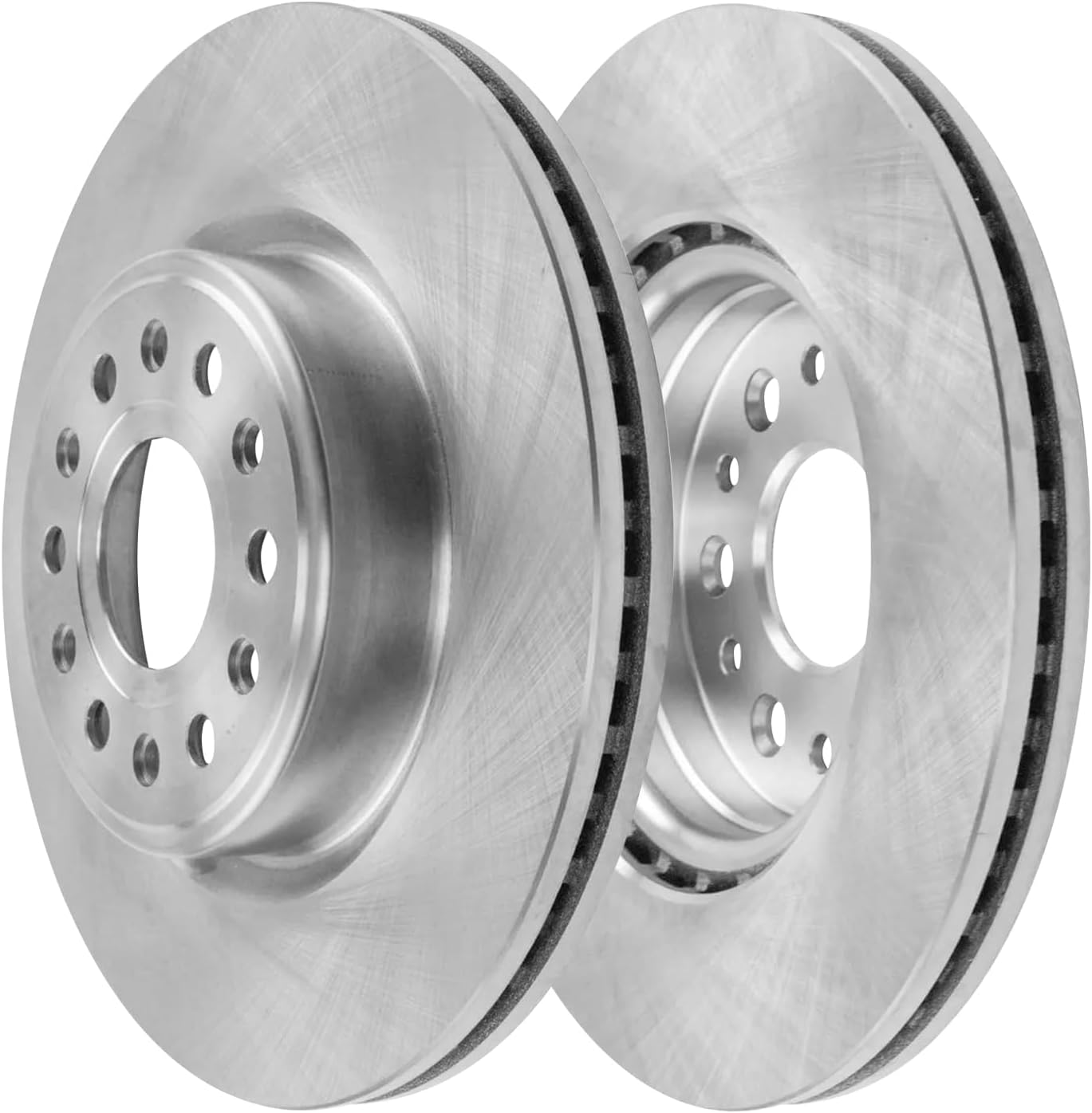 Detroit Axle - Front Brake Kit for 2019 2020 2021 2022 2023 2024 2025 Ram 1500, Disc Brake Rotors Ceramic Brakes Pads with Hardware Replacement : 14.88' inch Rotors